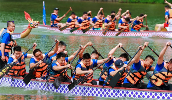 2023 Sanlongwan Creator Season kicked off with furious dragon boat race